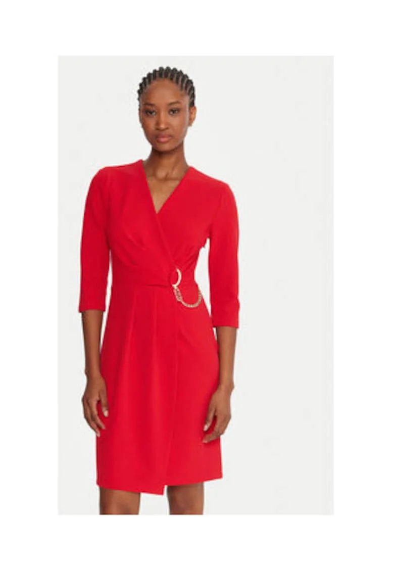 Rochie cocktail,  65970, Rosu