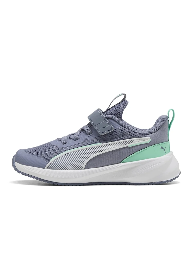 Pantofi sport Flyer 3 de plasa cu sireturi elastice, Albastru prafuit/Alb optic/Verde menta