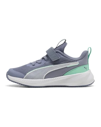 Pantofi sport Flyer 3 de plasa cu sireturi elastice, Albastru prafuit/Alb optic/Verde menta