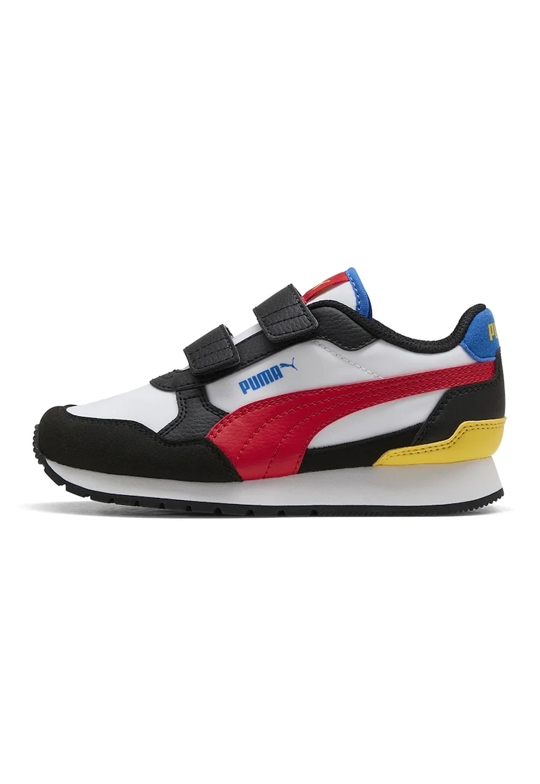 Pantofi sport ST Runner v4 NL cu inchidere velcro, Rosu/Alb/Negru