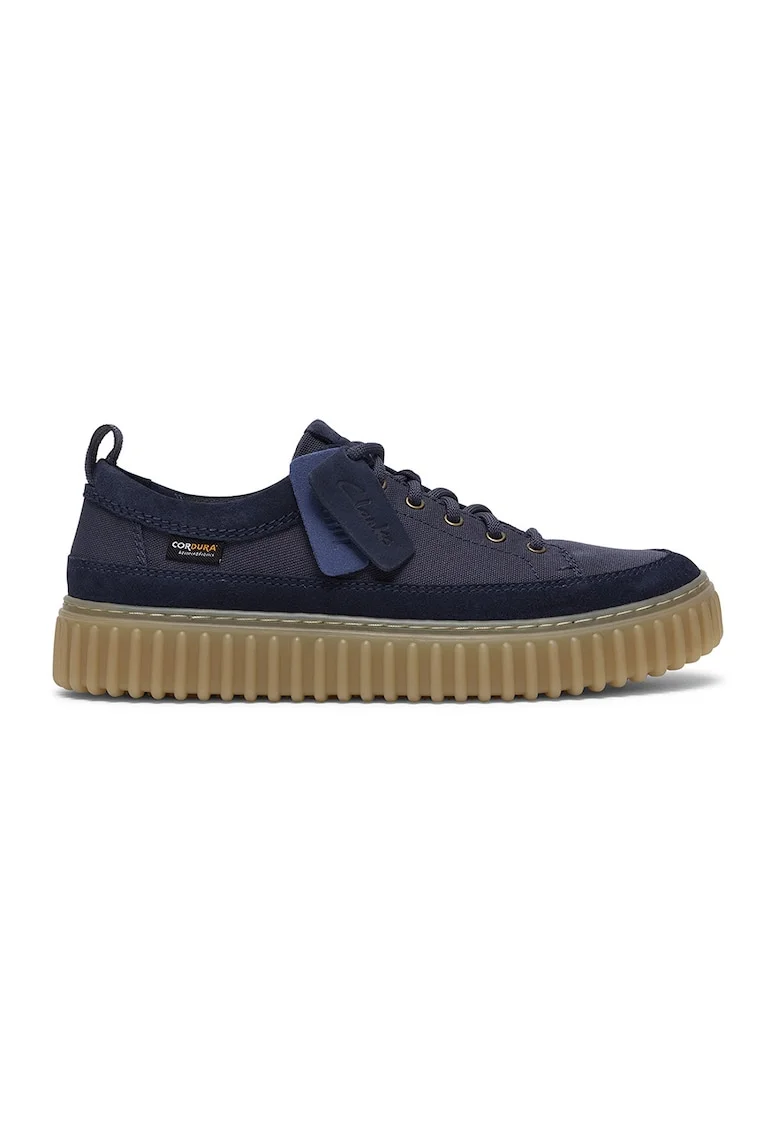 Pantofi sport din piele nabuc Torhill, Albastru ultramarin