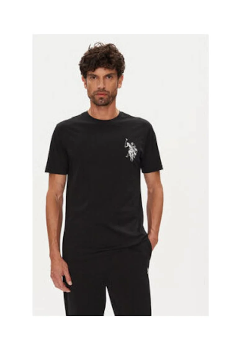 Tricou barbatesc,  negru, plasticfewgew, Negru