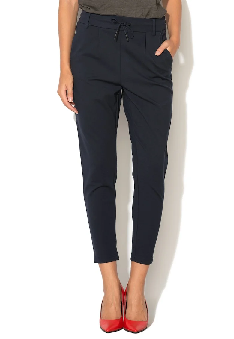 Pantaloni cu snur Poptrash, Bleumarin