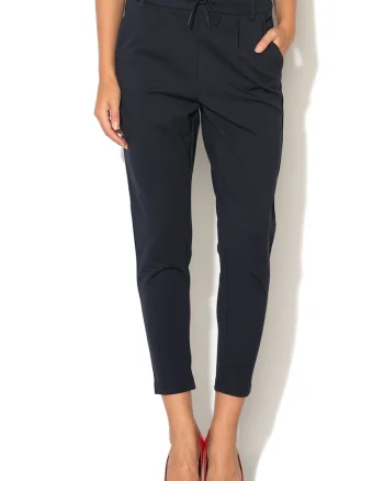 Pantaloni cu snur Poptrash, Bleumarin