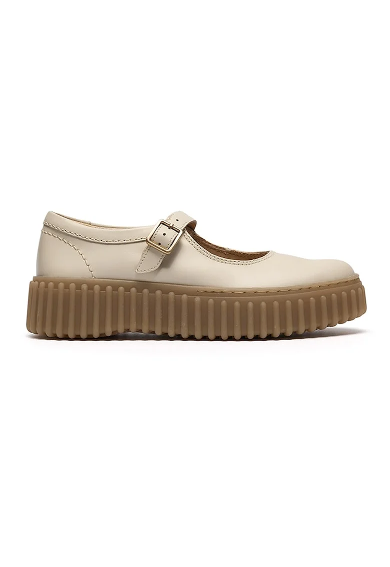 Pantofi de piele Torhill Jane, Maro camel