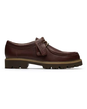 Pantofi de piele Cleyhill, Maro cognac