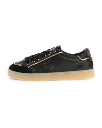 Pantofi sport low-cut cu piele, Negru