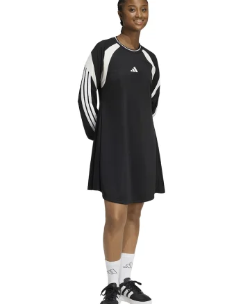 Rochie scurta cu logo, Negru/Alb murdar