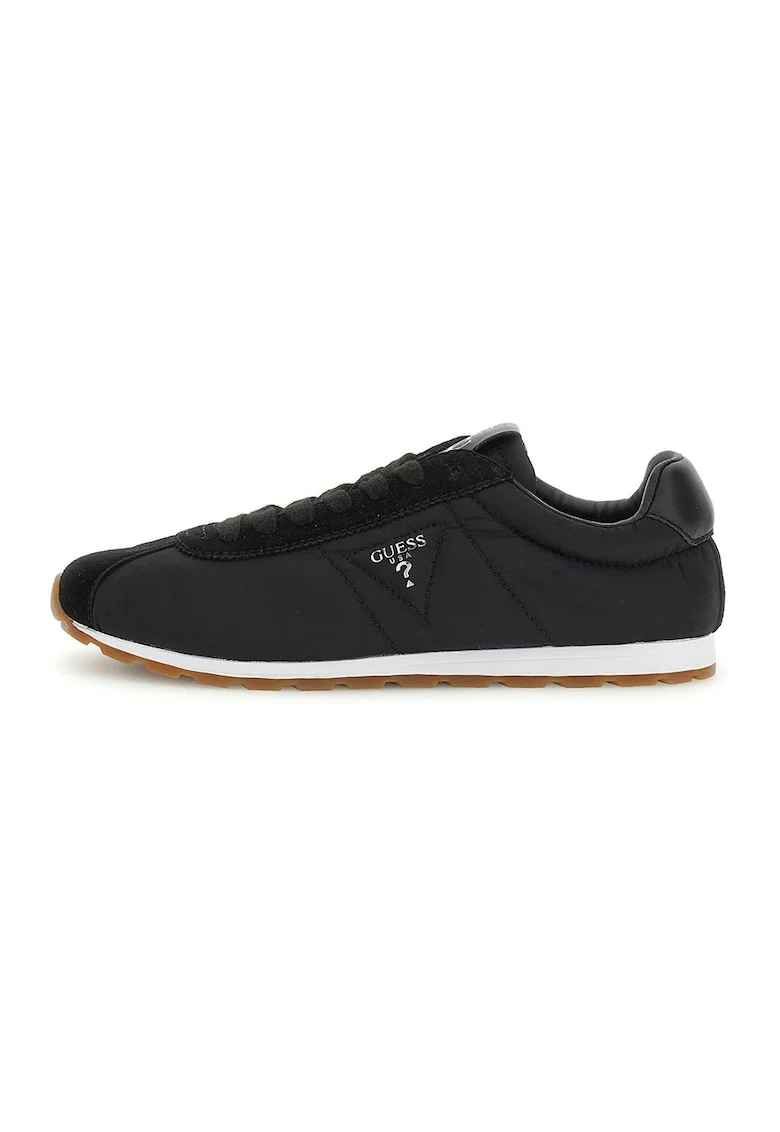 Pantofi sport low-cut cu logo, Negru