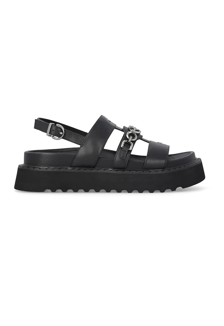 Sandale din piele Kate, Negru
