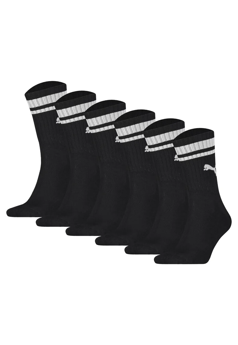 Set de sosete lungi unisex cu logo - 6 perechi