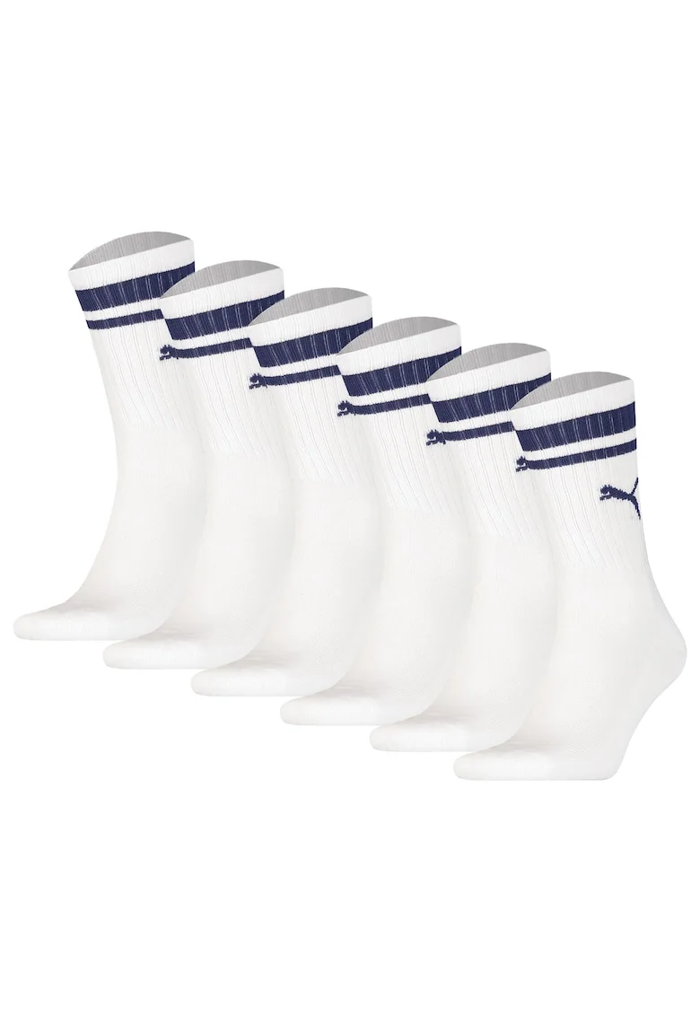 Set de sosete lungi unisex cu logo - 6 perechi