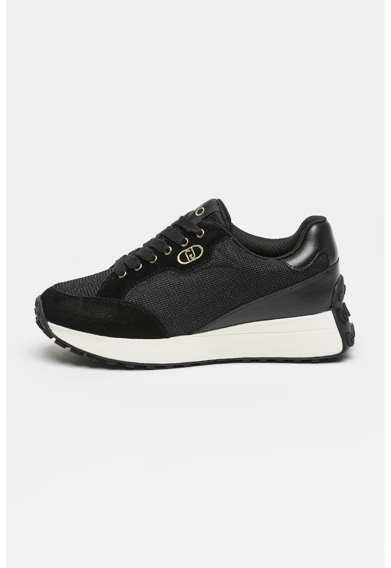 Pantofi sport wedge cu logo Lolo 20, Negru
