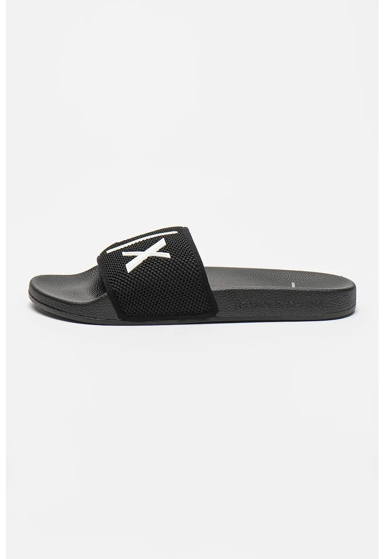 Pantofi cu logo, Negru/Alb murdar