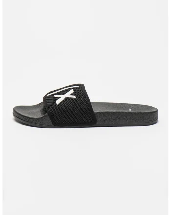 Pantofi cu logo, Negru/Alb murdar
