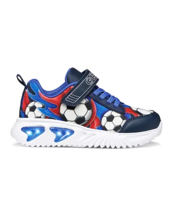 Pantofi sport Assister cu lumini led pe talpa, Rosu/Albastru royal/Bleumarin