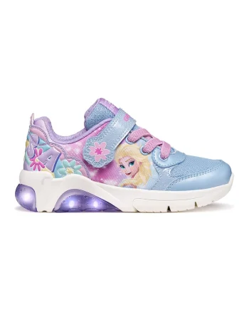Pantofi sport Fadinlight cu design si lumini, Lila/Roz/Verde menta