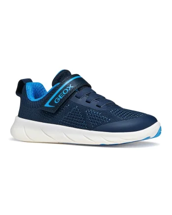 Pantofi sport Foot-run Canvas cu velcro, Bleumarin