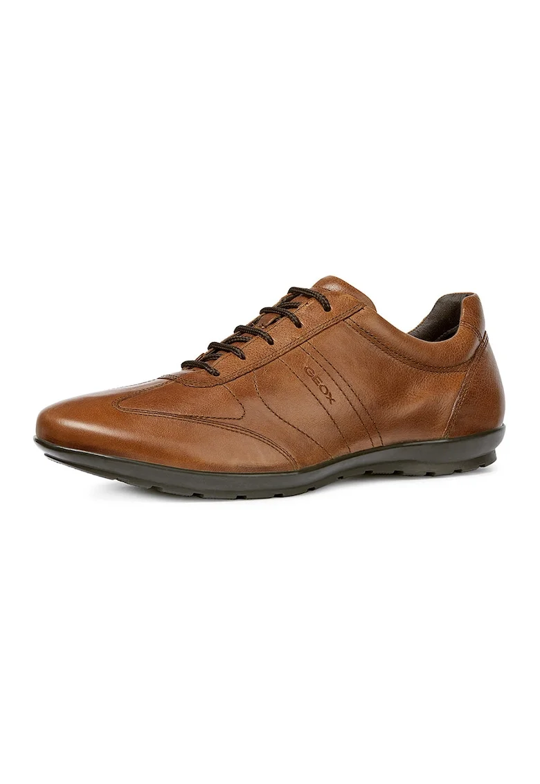 Pantofi de piele Symbol, Maro