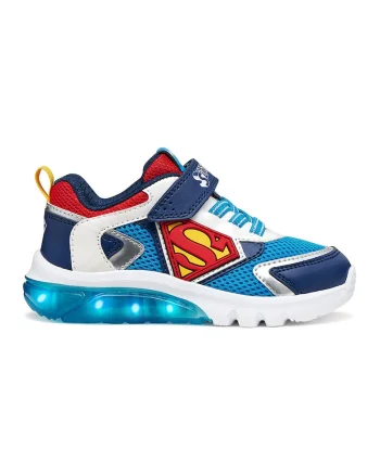 Pantofi sport Ciberdron Boy cu tematica desene animate, Rosu/Alb/Albastru deschis