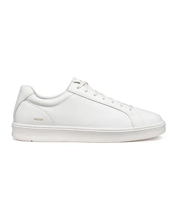 Pantofi sport low-cut din piele, Alb