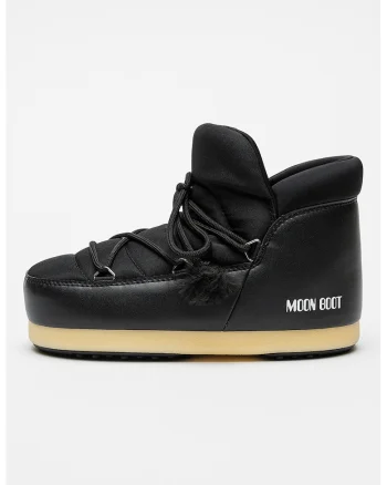 Ghete de iarna cu insertii din material textil, fara inchdiere Evx Pumps, Negru