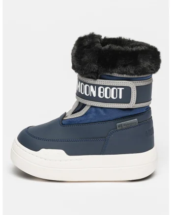 Cizme de iarna impermeabile cu velcro, Bleumarin