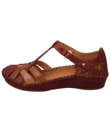 Sandale dama, din piele naturala, marca  655-0732C5-05-21, rosu, Rosu