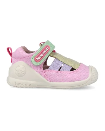 Pantofi flatform din material textil cu velcro, Multicolor