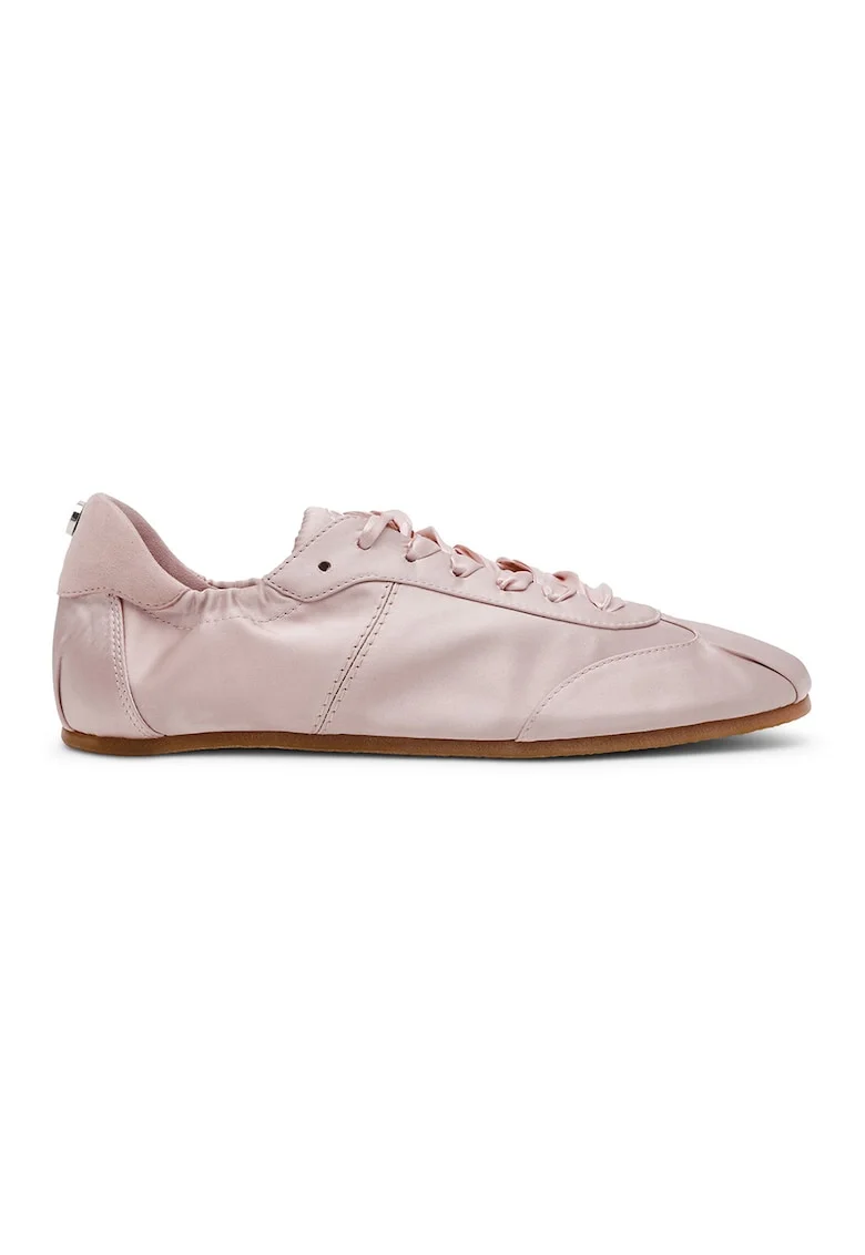 Pantofi sport low-cut cu aspect satinat Artiste, Roz pal