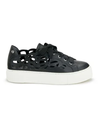 Pantofi dama,  Mandi Nero Milk, Piele naturala, Negru