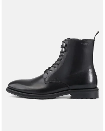 Ghete de piele cu fermoar, Negru