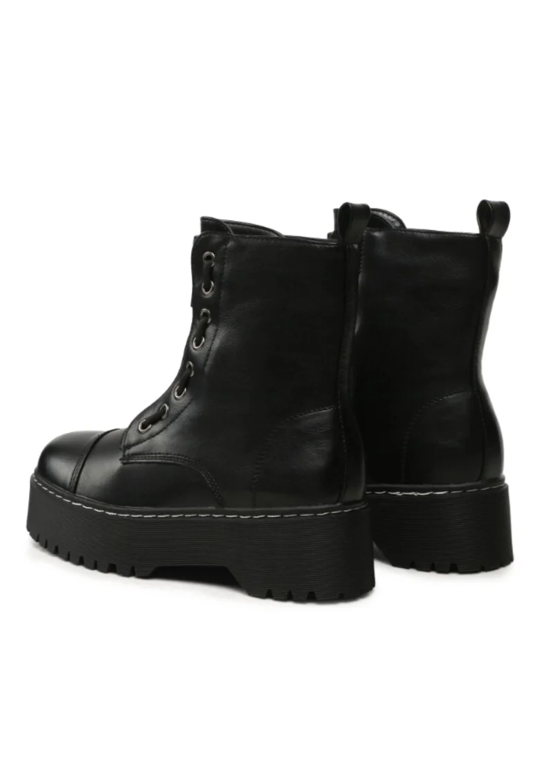 Ghete dama,  5904862044095, Negru, Piele ecologica, Negru