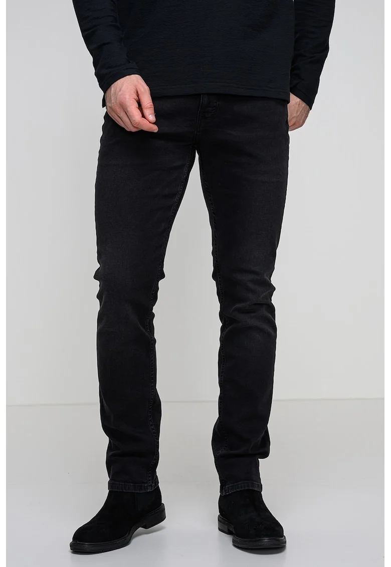 Blugi slim fit Vegas, Negru melange