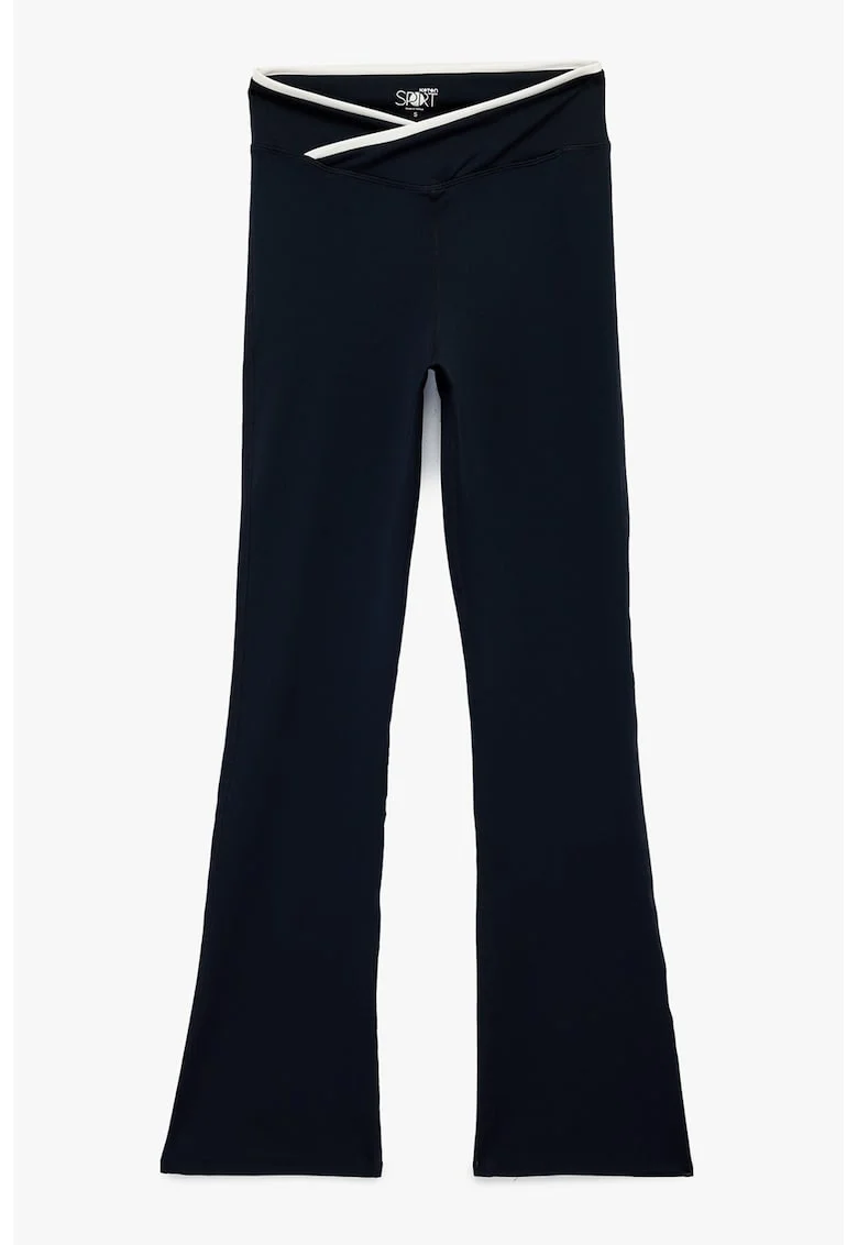 Colanti evazati cu croiala slim-fit, Albastru inchis