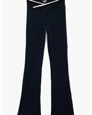 Colanti evazati cu croiala slim-fit, Albastru inchis