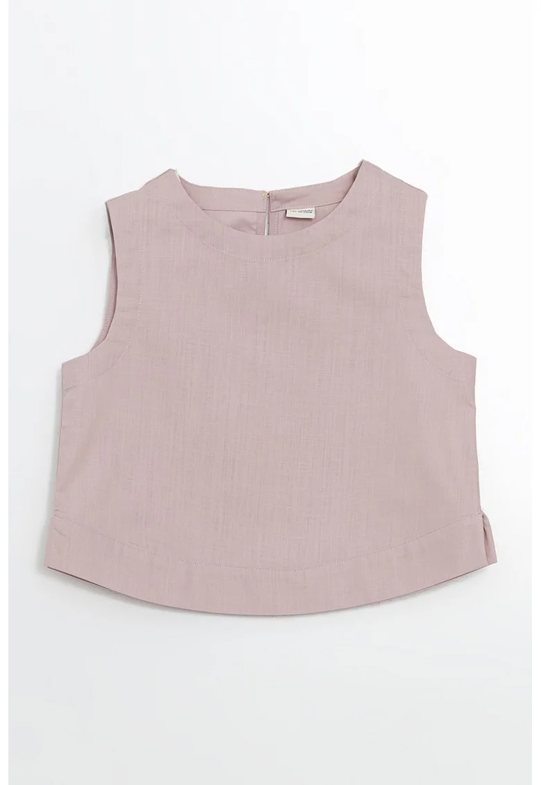 Top crop de bumbac, Lila pal
