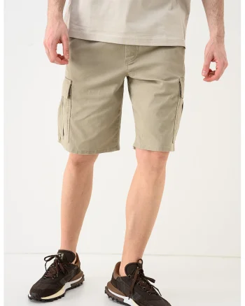 Pantaloni scurti cargo cu snur Dylan, Grej