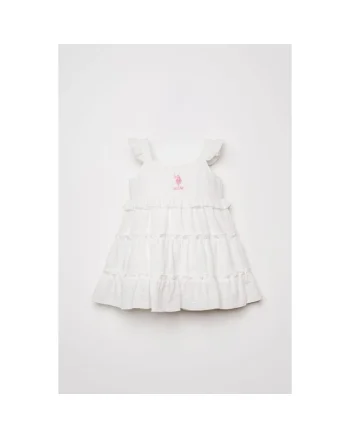 Rochie cu croiala in A, Alb