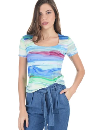 Tricou din viscoza cu elastan