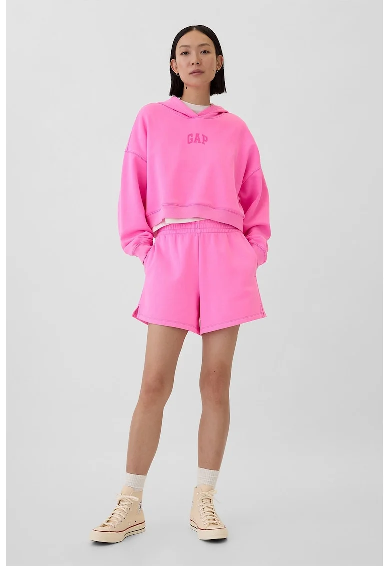 Hanorac cu maneci cazute, Fucsia