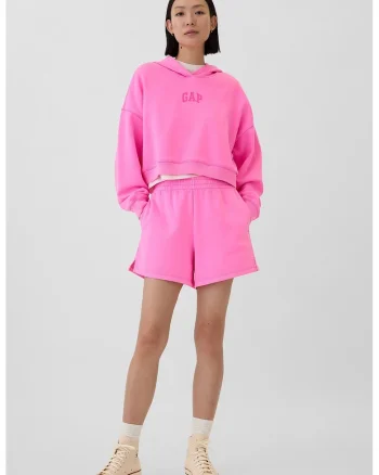 Hanorac cu maneci cazute, Fucsia