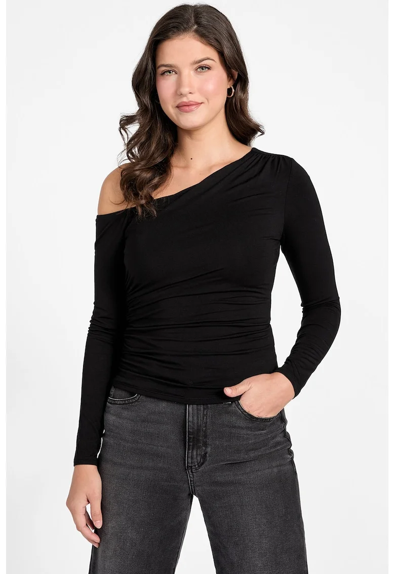 Bluza slim fit, Negru