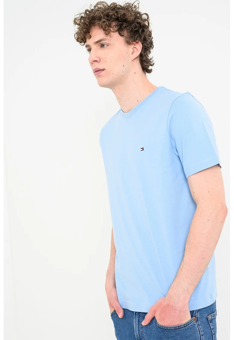 Tricou regular fit de bumbac, Albastru pastel