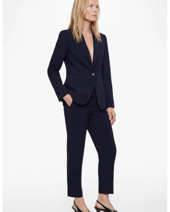 Pantaloni crop slim fit, Albastru ultramarin