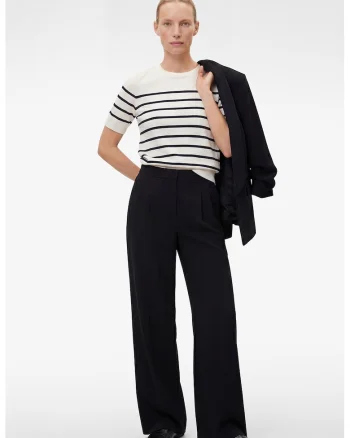 Pantaloni din lyocell cu croiala ampla, Negru