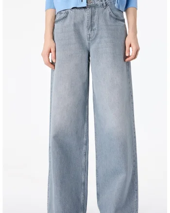 Pantaloni cu croiala ampla, Gri inchis