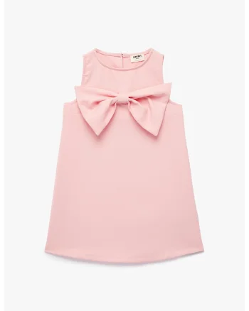 Rochie evazata cu nod, Roz