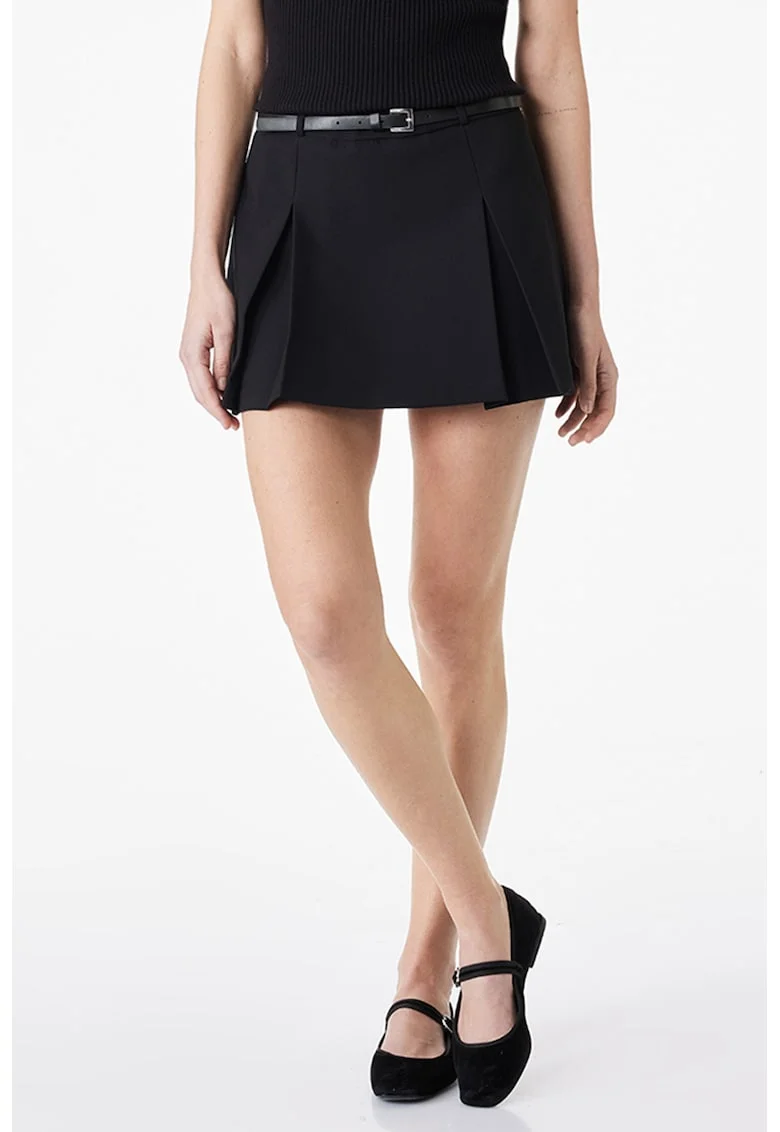 Fusta evazata mini, Negru