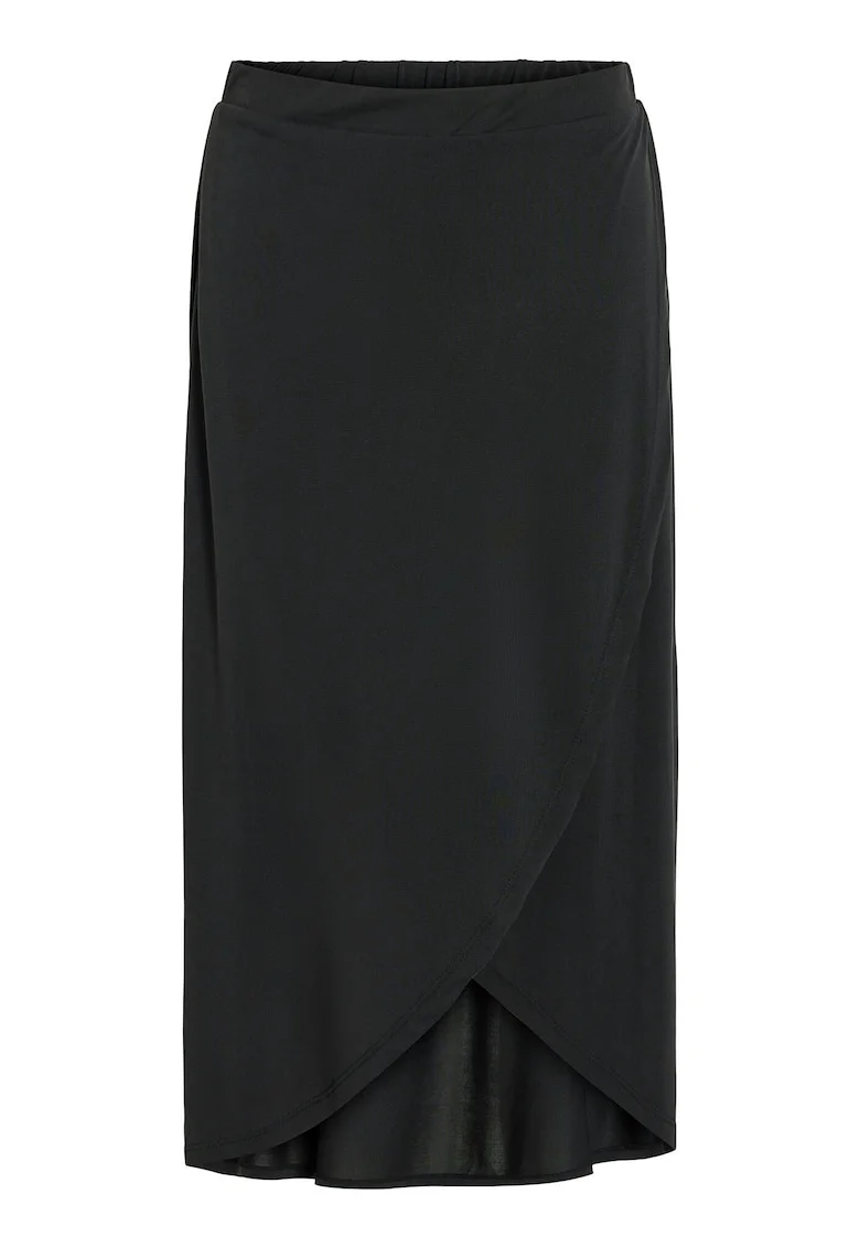 Fusta  model VILA-14101691, neagra, 70% modal, 30% poliester
